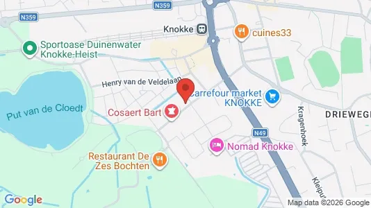 Apartments for rent i Knokke-Heist - kort over placeringen
