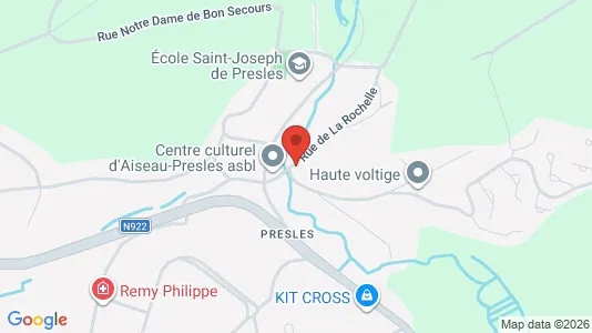 Apartments for rent i Aiseau-Presles - kort over placeringen
