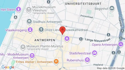 Apartments for rent i Stad Antwerp - kort over placeringen