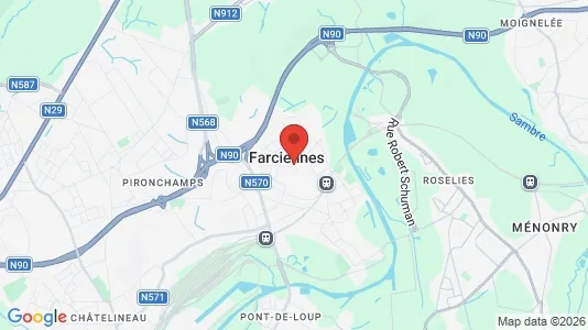 Houses for rent i Farciennes - kort over placeringen