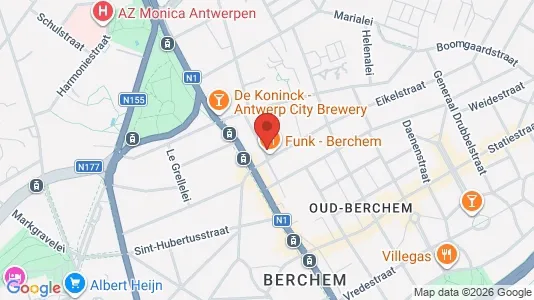 Apartments for rent i Antwerp Berchem - kort over placeringen