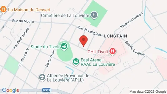 Apartments for rent i La Louvière - kort over placeringen