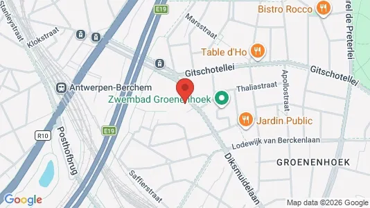Apartments for rent i Antwerp Berchem - kort over placeringen