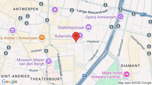 Apartments for rent i Stad Antwerp - kort over placeringen