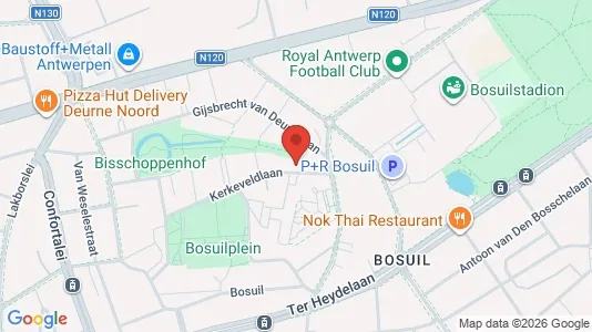 Apartments for rent i Antwerp Deurne - kort over placeringen