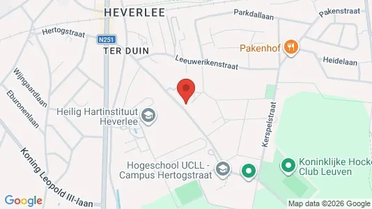 Apartments for rent i Leuven - kort over placeringen
