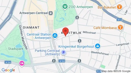 Apartments for rent i Stad Antwerp - kort over placeringen