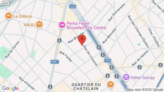 Apartments for rent in Brussels Elsene - Photo from Google Street View