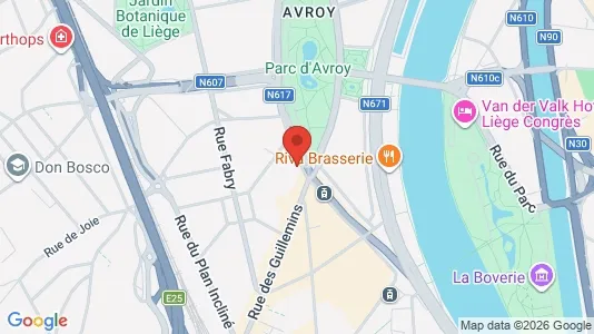 Apartments for rent i Luik - kort over placeringen