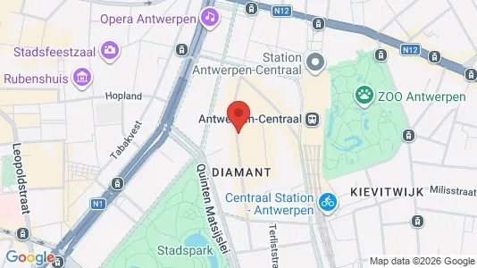 Apartments for rent i Stad Antwerp - kort over placeringen