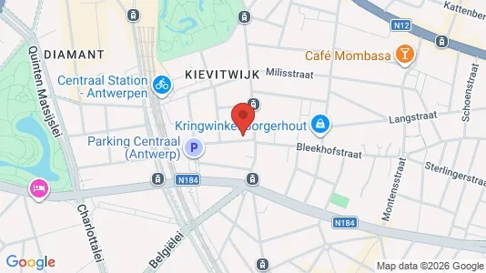 Apartments for rent i Stad Antwerp - kort over placeringen