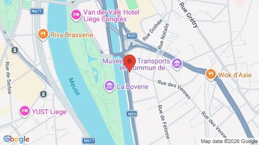 Apartments for rent i Luik - kort over placeringen