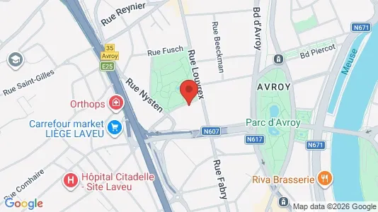 Apartments for rent i Luik - kort over placeringen