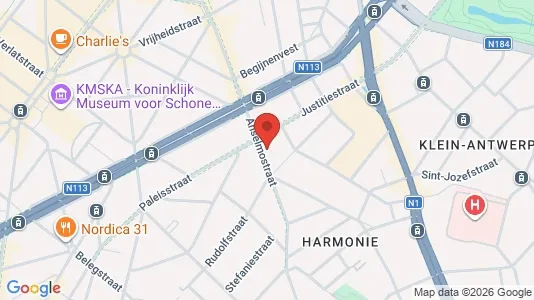 Apartments for rent i Stad Antwerp - kort over placeringen