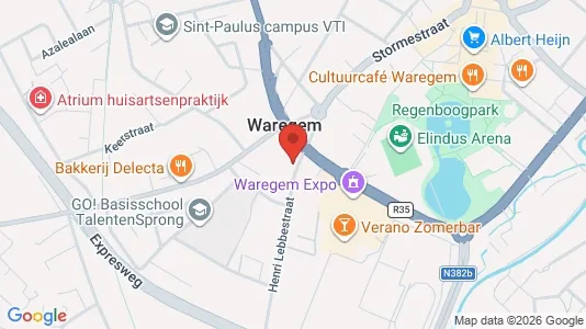 Apartments for rent i Waregem - kort over placeringen