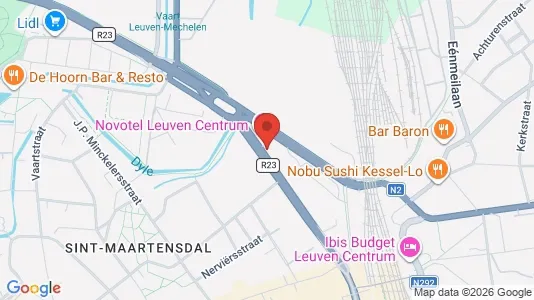 Apartments for rent i Leuven - kort over placeringen