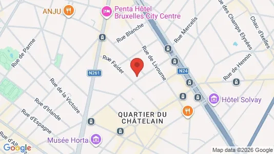 Apartments for rent in Brussels Elsene - Photo from Google Street View