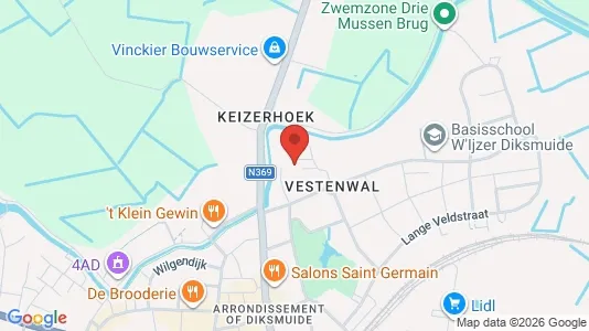 Apartments for rent in Diksmuide - Photo from Google Street View