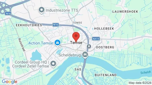 Houses for rent i Temse - kort over placeringen