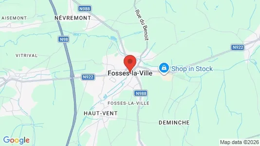 Houses for rent i Fosses-la-Ville - kort over placeringen