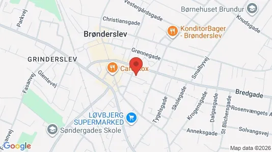 Apartments for rent i Brønderslev - kort over placeringen