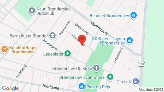Apartments for rent i Brønderslev - kort over placeringen