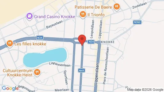 Apartments for rent i Knokke-Heist - kort over placeringen