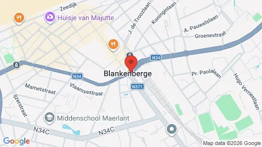 Apartments for rent i Blankenberge - kort over placeringen