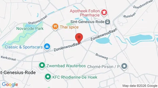 Apartments for rent i Sint-Genesius-Rode - kort over placeringen