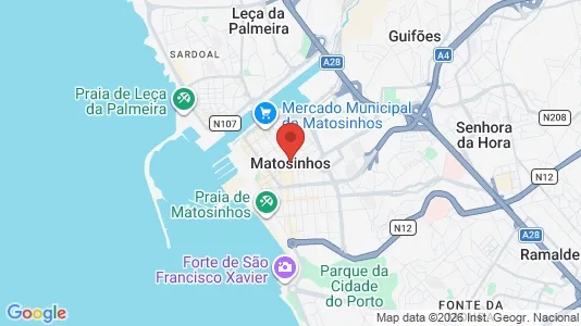 Apartments for rent i Matosinhos - kort over placeringen