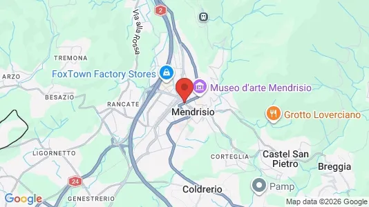 Houses for rent i Mendrisio - kort over placeringen