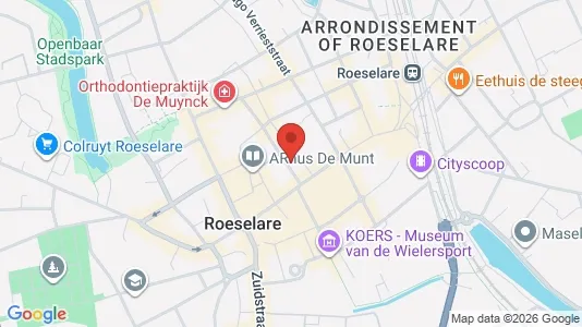 Apartments for rent i Roeselare - kort over placeringen