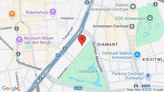 Apartments for rent i Stad Antwerp - kort over placeringen