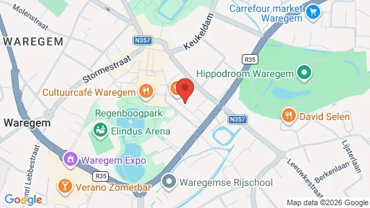 Apartments for rent i Waregem - kort over placeringen