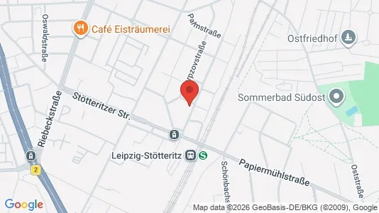 Apartments for rent i Leipzig - kort over placeringen