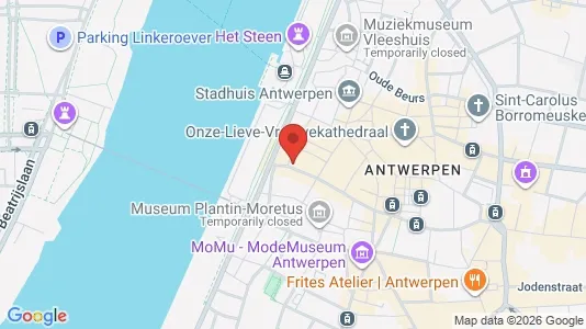 Apartments for rent i Stad Antwerp - kort over placeringen