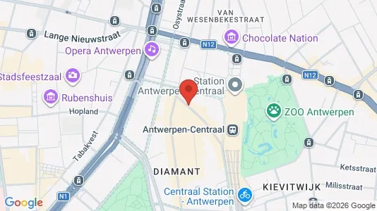 Apartments for rent i Stad Antwerp - kort over placeringen