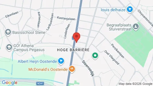 Apartments for rent i Oostende - kort over placeringen