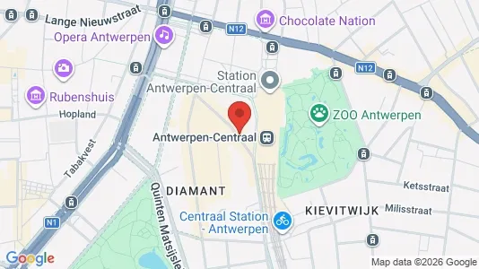 Apartments for rent i Stad Antwerp - kort over placeringen