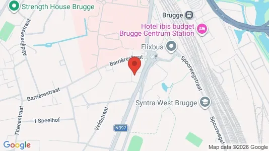 Apartments for rent i Brugge - kort over placeringen