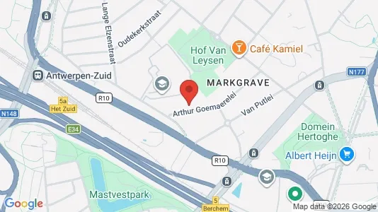 Apartments for rent i Stad Antwerp - kort over placeringen