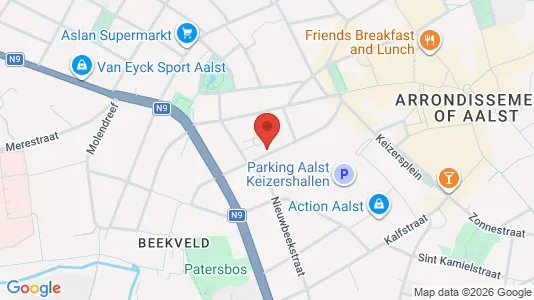 Apartments for rent i Aalst - kort over placeringen