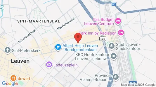 Apartments for rent i Leuven - kort over placeringen