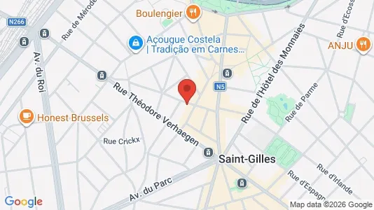 Apartments for rent i Brussels Sint-Gillis - kort over placeringen