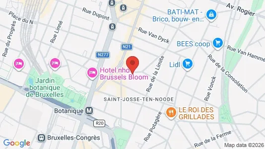 Apartments for rent i Brussels Sint-Joost-ten-Node - kort over placeringen