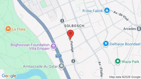 Apartments for rent i Brussels Elsene - kort over placeringen