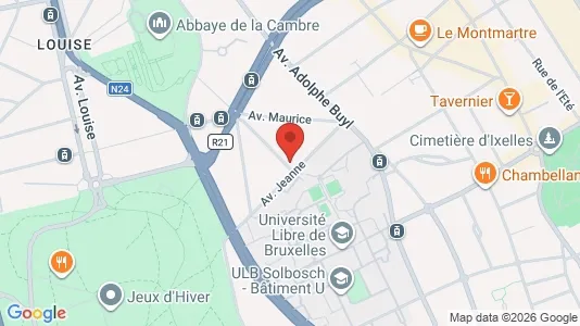 Apartments for rent i Brussels Elsene - kort over placeringen