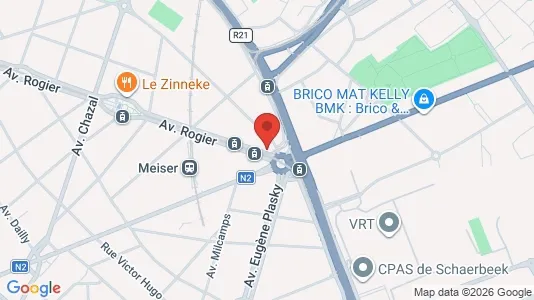 Apartments for rent i Brussels Schaarbeek - kort over placeringen