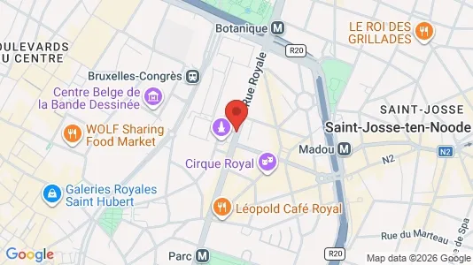 Apartments for rent i Stad Brussel - kort over placeringen
