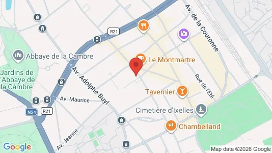 Apartments for rent i Brussels Elsene - kort over placeringen